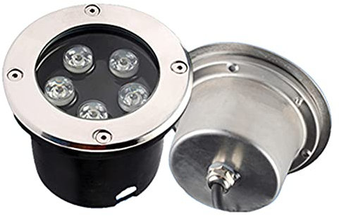 WZYDYDY Bodenleuchten for Den Außenbereich, IP68, Wasserdicht, 12 V, Vergrabenes Licht, Hoher Farbwiedergabeindex, Landschaftsbeleuchtung, for Garten, Teich(Warm White Light,18W)