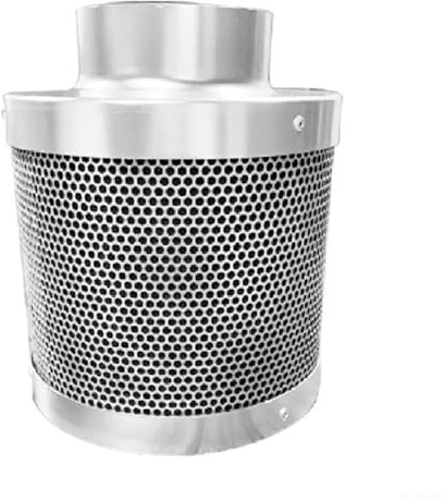 Filtro de carbón activado de 100 mm, lavadora de aire óptima con alta tasa de filtración y eficiente para gestión de olores (100 mm x 150 mm)