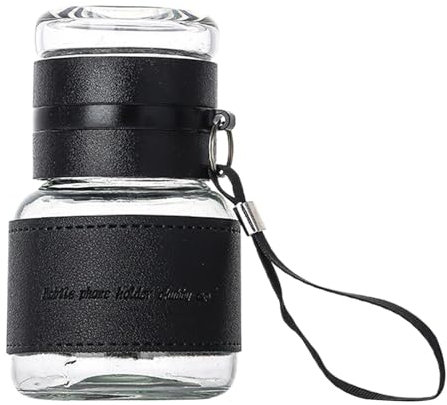 Generisch Teeflasche mit Infuser, Glas Tee Infuser -Flasche | Doppelwandglas Teeflasche verdickt 320 ml | Leckacher tragbares Reisenwasser -Trennungsflasche für das Geschäft in der Heimschule