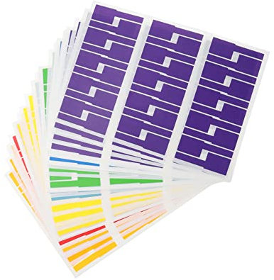 DOITOOL 40hojas Identificador Cables Electrónicos Colores Organizador Resistente Al Agua