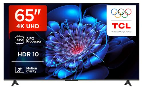 TCL 65P6K – Smart TV 4K HDR Direct LED da 65, Google TV con Dolby Audio | Motion Clarity, Google Assistant, Compatible with Alexa