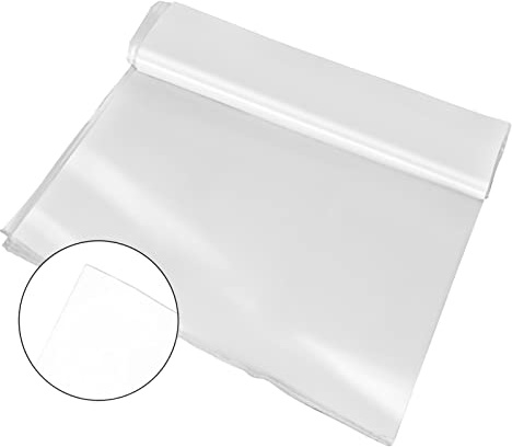 Película de invernadero agrícola Corte plástico transparente Cubierta vegetal Uva Polietileno resistente que cubre las flores plantas Gran Adaptabilidad(10x25FT)