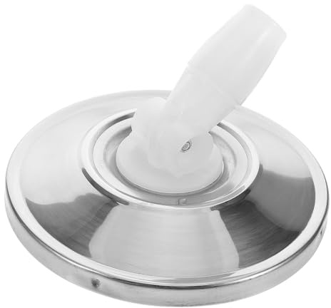 Tête Inoxydable Balai pour Rotatif Rechange Serpillère de Acier | Disque Argenté, Design Rotatif 360 Degrés, Pièce de Remplacement pour Usage Domestique