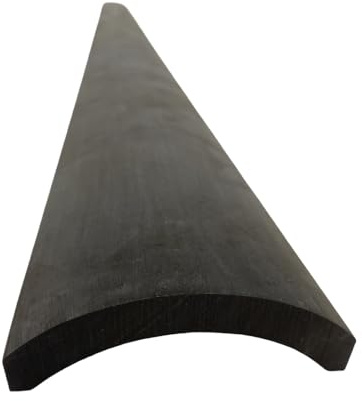 Conboxus 1 x 3/4 aufrechtes Kontrabass-Griffbrett aus Ebenholz/Palisander, runde Oberfläche, um Ihren Kontrabass herzustellen oder zu reparieren (schwarz)