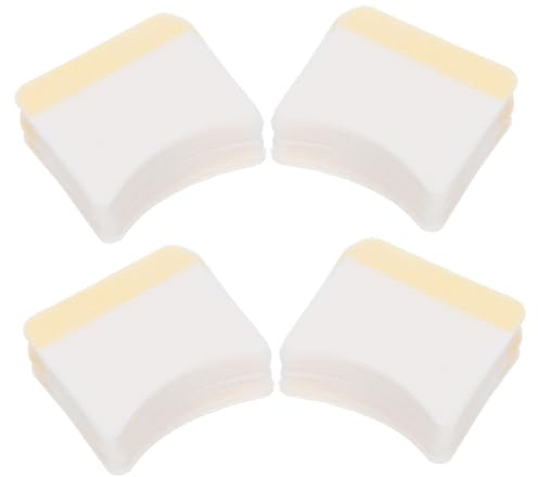 Mikikit 160 Stück Bogenförmige Baumwolle Wimpern Make Up Entferner Pads Praktisches Abschminken für Frauen und Mädchen im Salon und Hause