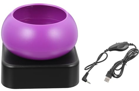 Alipis Máquina Eléctrica para Enhebrar Cuentas con Cuenco Giratorio Morado, Velocidad Ajustable sin Escalas, Herramienta Práctica para Bricolaje y Fabricación Rápida de Pulseras