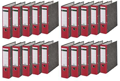 Leitz 1080/1050 Standard Ordner A4 (breit | 20er Pack, rot)