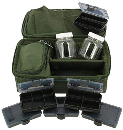 NGT Complete Rigid Carp Rig Pouch System, grün, Einheitsgröße