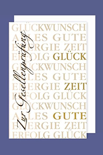 AvanCarte Gesellenprüfung Karte Grußkarte Glückwunsch Erfolg Energie 16x11cm