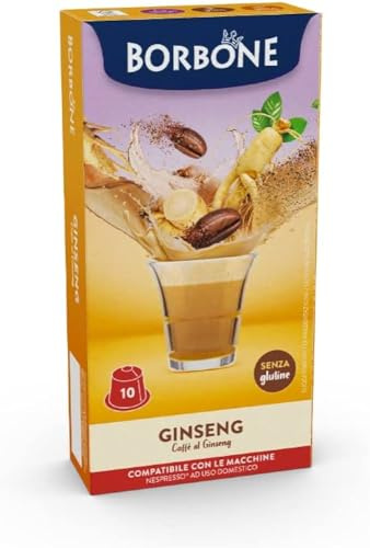 60 Capsules Comp. Nespresso - Ginseng 6x10 - Caffè Borbone