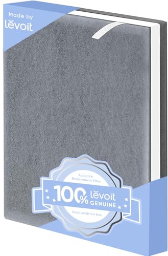 Repuesto para purificador de aire Levoit, filtro de carbón activado de alta eficiencia True HEPA, Vital 100-RF, paquete de 1 unidad, blanco | AHAM VERIFIDE - Carbón activado de alta eficiencia para eliminar humo, olores, alérgenos, polen, Vital 100-RF, blanco