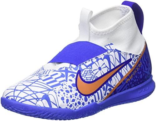 Nike Unisex niños Zapatillas de Futsal, White Metallic Copper Concord, 35.5 EU
