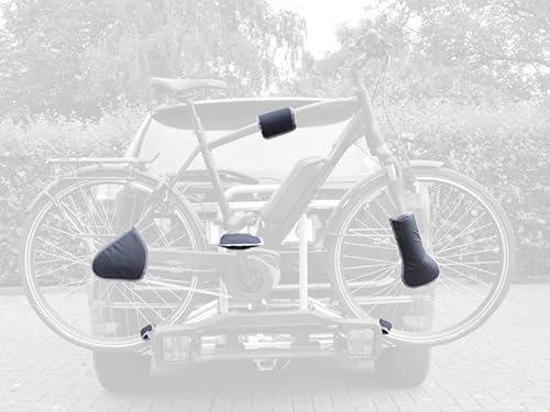Filmer E-Bike Transportschutz 6teilig schützt beim Transport auf dem Fahrradträger, Schwarz