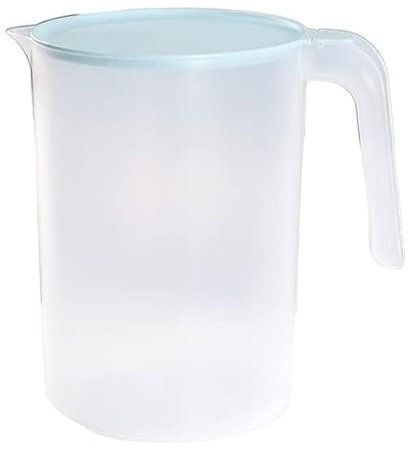 EdirFtra Frigo brocca, brocca di Grado Alimentare, brocca di Acqua con Coperchio, brocca di plastica 2000ML, brocca di Acqua o Succo, brocca di Acqua di Miscela, brocca Resistente al Calore,D