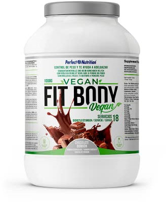 Batido Sustitutivo Vegano Sin Gluten y Sin Lactosa | Alto en Proteínas Vegetales | Bajo en Calorías – Saciante y Nutritivo | Sabor Chocolate | Fabricado en España…