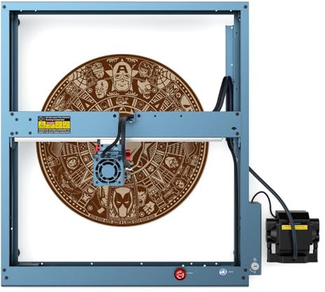 SF-A9 40W Laser Graviermaschine, 36000mm/min, mit air asssit, Handy-APP Offline-Gravur, 20/40W Ausgangsleistung, Flammenalarm, lasergravur maschine für Holz, Metall, Acryl, Leder