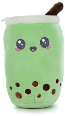 BARRADO Bubble Tea Kawaii Stofftier - Zwei Größen 21cm oder 17cm Auswahl (21cm, Grün)
