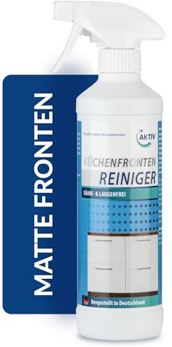 AKTIV Küchenfronten-Reiniger matt, Küchenreiniger entfernt streifenfrei Verschmutzungen, 500 ml