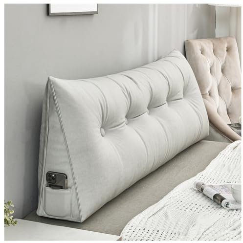 LANAZU Dreieckige Kopfteil-Rückenlehne, Positionierungsunterstützung, Lesekissen, Keilsofa-Bettkissen, geeignet für Büro, Spielzimmer (C 100x50x20cm)
