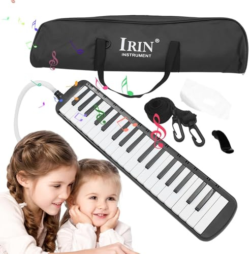 Melodica Instrument mit 37 Tasten, Melodica-Set mit 37 Tasten | Air Piano | Keyboard Musikinstrument, scharfes Keyboard Melodica Instrument für Klavierliebhaber Harmonica, Musikinstrument