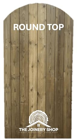 Strong, Treated T&G curved Garden Gate, Ledged and Braced, Tongue and Groove 6ft * 3ft 20mm tongue and groove