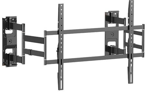 Support mural à mouvement complet pour la plupart des téléviseurs 4K plats/incurvés de 50 à 100 pouces - Bras articulés rotatifs à suspendre pour grands téléviseurs (75 254 cm)