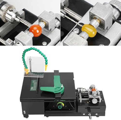 HNBYLMM Mini Sega da Tavolo, smerigliatrice Multifunzione lucidatrice per Gioielli lucidatrice per Rocce 12000 Giri/min tornio da banco, taglierina Fai da Te per Giada, Metallo, Intaglio del Legno