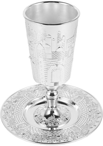 Amosfun Coupes De Shabbat Soucoupe Pour Offrande De Vin Pessah Et Autres Fêtes Juives