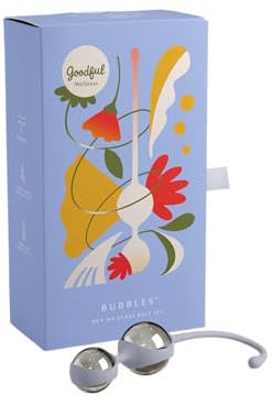 Goodful WellnessBen Wa Glass Balls Set – Premium Kegel Trainer Exercise Kit Perfect for Pelvic Floor Strengthening, Discreet and Comfortable, Great for Couples
