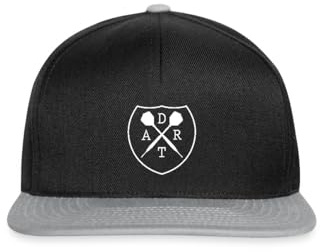 Spreadshirt Dart Darts Dartsfan Dartpfeil Wappen Weiß Snapback Cap