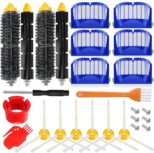 APZOVO Recambio Repuesto para iRobot Roomba 600 604 605 606 610 612 614 615 616 620 621 626 627 630 631 632 639 640 650 651 660 669 670 671 672 675 676 680 681 685 687 689 690 691 692 694 696 697 698