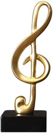 Musical Note Statue – Scrivania – Figure di note musicali in resina | Decorazione simbolica in resina – Scultura elegante di alta classe, note musicali – Figure natalizie per scrivania, scaffale