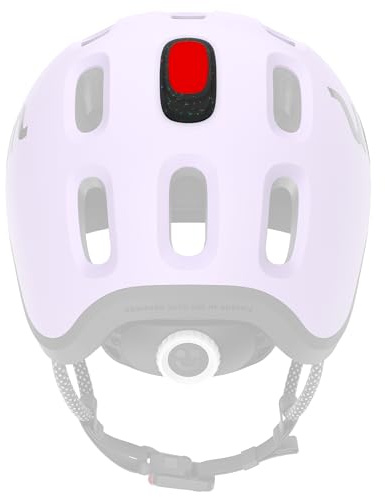 woom Luce per casco pronta, luce posteriore a LED ricaricabile, accessorio per casco pronto per bambini, luce di sicurezza ad alta visibilità con 3 modalità e spegnimento automatico, per ragazzi e