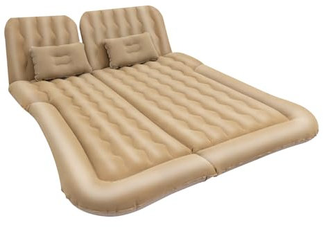 SYNCMH Luftmatratze, 174×126cm Aufblasbare Matratze mit Aufblasbare Pumpe, 2 Kissen und Aufbewahrungstasche, Tragbar Air Mattress, Schlafmatratze, Outdoor Schlafmatte für Camping und Reisen