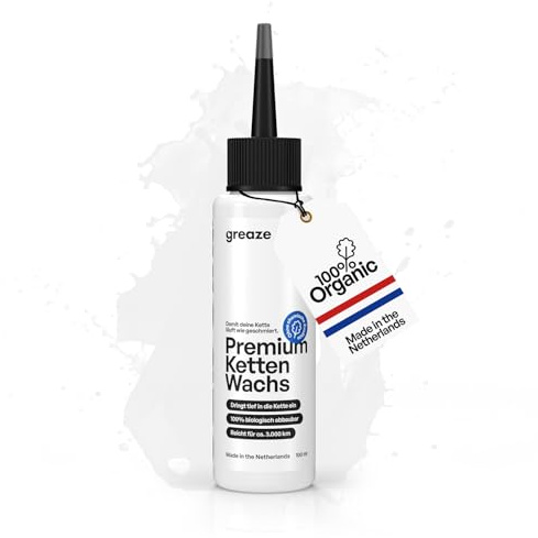 greaze - Kettenwachs in versch. Größen - hochwertiger Fahrrad-Trockenschmierstoff - nachhaltiges Kettenwachs Fahrrad - Kettenwachs MTB - High Tech Ketten Wax (100 ml)