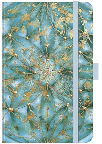 Premium Timer Small Secret Garden - Kalender 2026 - Korsch-Verlag - Taschenkalender A6 mit Stifthalter, Lesebändchen und Zetteltasche - eine Woche auf 2 Seiten - 9 cm x 14 cm