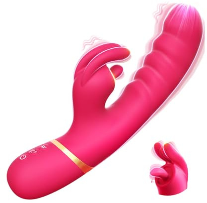 Dildo Vibratorensets für Frauen, Sex Spielzeug für die Frau Rabbit Vibrator | 12 Modi Soft Dicksilikon Vibrator für Paare Leise Starke Leck Vibration für Frauen Klitoris G Punkt Sex Toyset Woman +APP
