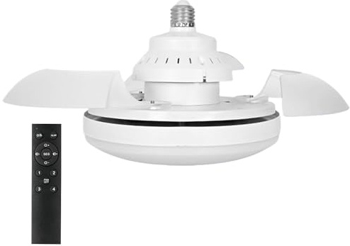 Ventiladores De Techo Con Luces Y Remotos: Un Ventilador Tranquilo De Ahorro De Espacio, Accesorio LED De Bajo Perfil | Unidad De Flujo De Aire De Control Remoto, Aparato De Enfriamiento Moderno Para