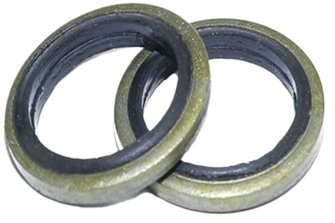 10-20 piezas M6-M30 Junta de sellado de arandela de metal combinada Junta de sellado de cuña de goma de metal(M10(20 pieces))