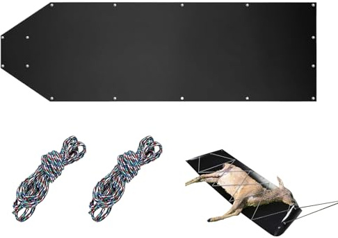 Luge de Traînage de Gibier | Traîneau De Chasse Pliable Polyvalent pour Transport De Gibier | Équipement De Transport pour Bois De Chauffage Leurrage Neige Chasse Trophes Sable Plage Glace Pêche