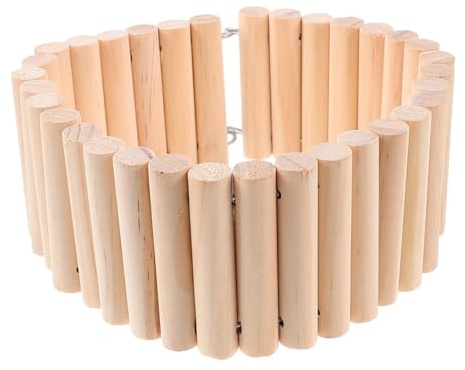 HIAKDOFT Pont Suspendu en Bois pour Petits Animaux Installation Facile et Design Multifonctionnel, Jouet d'escalade pour Souris et Hamsters