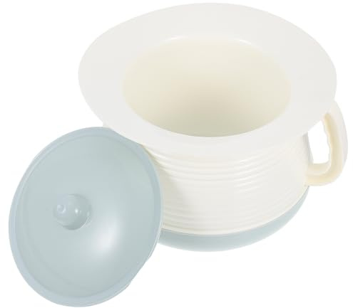 VILLCASE Escupidera Portátil de Plástico con Tapa para Personas Mayores Urinario Práctico para Uso Nocturno para Pacientes y Ancianos Casa o Viajando