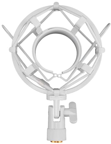 Toddmomy Universellt mikrofonfäste för diameter 47 mm-52 mm, mikrofonklämma i metall med adapter för kondensatormikrofoner