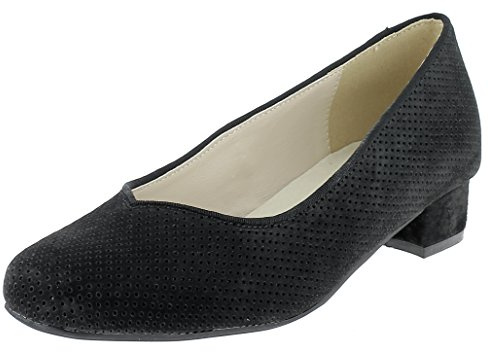 HIRSCHKOGEL Femme Damen Trotteur Escarpins, Noir, 40 EU