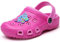 Vorgelen Zoccoli e Sabot Unisex Bambini Pantofole Scarpe estive da Spiaggia Sandali Antiscivolo Scarpe da Giardino per Ragazzi Ragazze Rose Rosso 29 EU=Etichetta 30