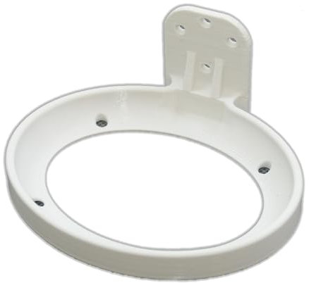 Wandhalterung kompatibel mit Sagrotan No-Touch Seifenspender – Weiß – Wandmontage mit Schrauben oder Klebepads – Zubehör (kein Original), Lieferung ohne Spender