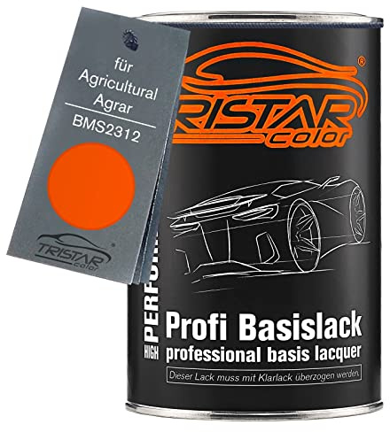 TRISTARcolor Autolack Dose für Agricultural BMS2312 Hitachi Orange 1,0L | für Agricultural / Agrar, Basislack, Literware, spritzfertig