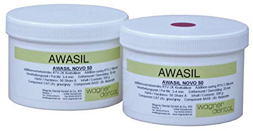 AWASIL NOVO 50 Silikon Kautschuk knetbare Abformmasse 50 Shore A 1 kg