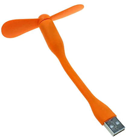 Mini ventilador USB, mini ventilador flexible silencioso portátil USB Mini ventilador refrigerador, ventilador de viaje silencioso (naranja)