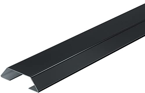 Kabelkanal Kabelschlauch Kabelmanagement Schwarz Kabelabdeckungen für TV-/Leuchtenkabel, Modern Extra breit Schweres Metall Kabel-Draht-Hider-Concealer, Boden/Wand, Benutzerdefiniertes Format